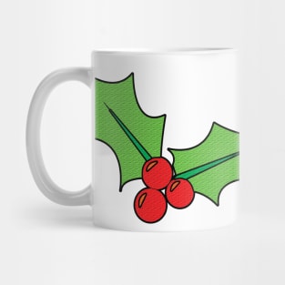 Christmas Mistletoe - Textured Mug